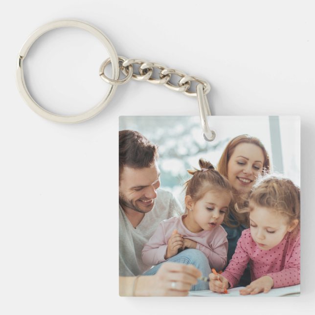 Create Your Own Photo Custom Pic DIY Key Ring (Front)