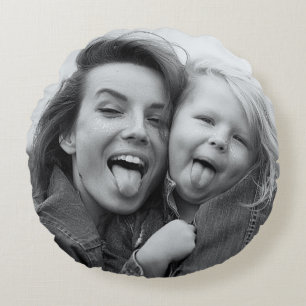 Create Your Own Photo Custom Pic DIY Round Cushion