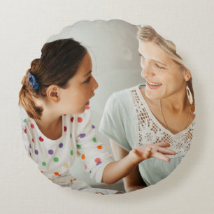 Create Your Own Photo Custom Pic DIY Round Cushion
