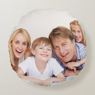 Create Your Own Photo Custom Pic Double Sided Round Cushion