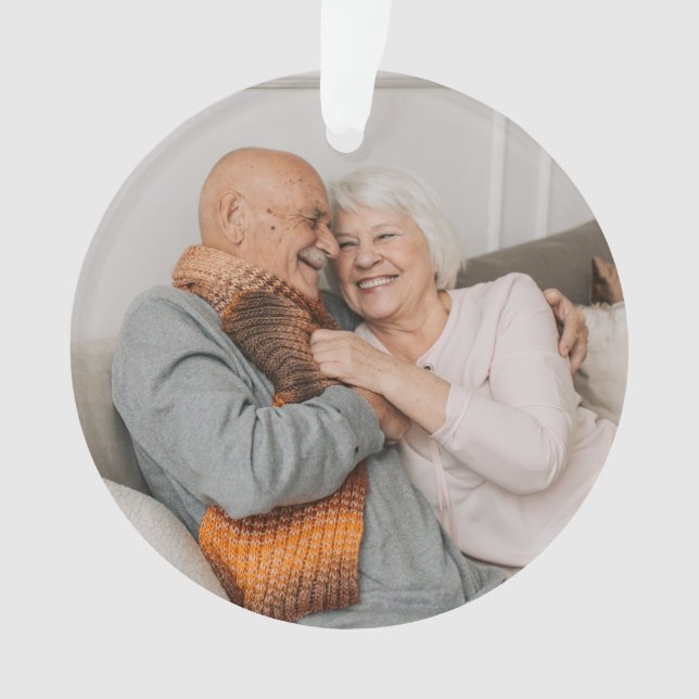 Create Your Own Photo Custom Pic Ornament (Front)