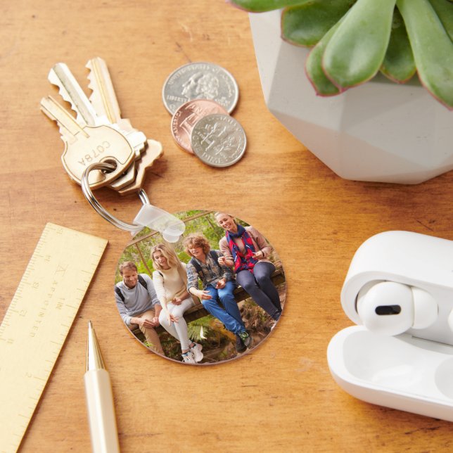 Create Your Own Photo Custom Picture DIY Key Ring (Desk)
