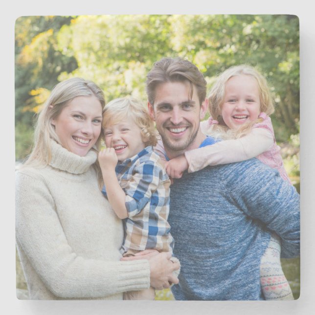 Create Your Own Photo Custom Picture DIY Stone Coaster (Front)