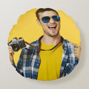 Create your Own Photo Custom Picture Round Cushion