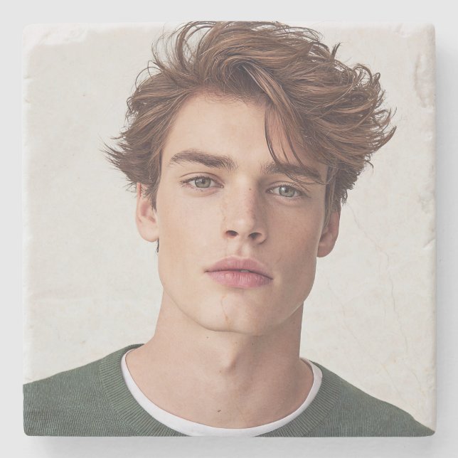 Create your Own Photo Custom Picture Stone Coaster (Front)
