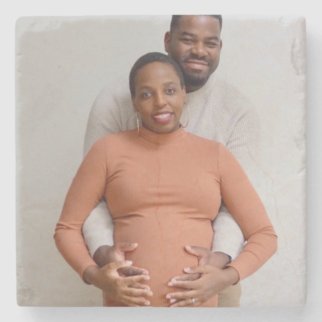 Create Your Own Photo Custom Picture Stone Coaster (Front)