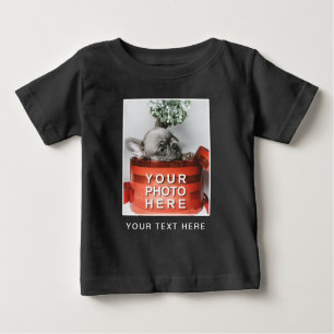 Create Your Own Photo & Custom Text Baby T-Shirt