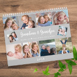 Create Your Own Photo Family Modern Script 2026 Calendar<br><div class="desc">Create your own 2026 photo calendar for Grandma and Grandad,  featuring modern script typography. Add your own family photos to make a personalised keepsake they’ll treasure all year. A cute and thoughtful Christmas gift idea!</div>