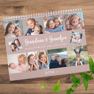 Create Your Own Photo Family Modern Script 2027 Calendar