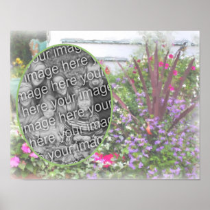Create Your Own Photo Flower Garden Painting Poster