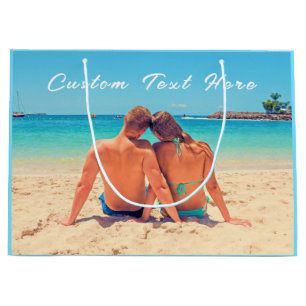 Create Your Own Photo Gift Bag Personalised Text