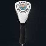 Create your Own Photo Golf Head Cover<br><div class="desc">Personalized Photo Golf Head Cover. This custom golf head cover features your own photo printed inside a classic round frame with a black circle around the edge for a timeless look. The image appears at the top of the cover with space for short custom text above and below it. Add...</div>