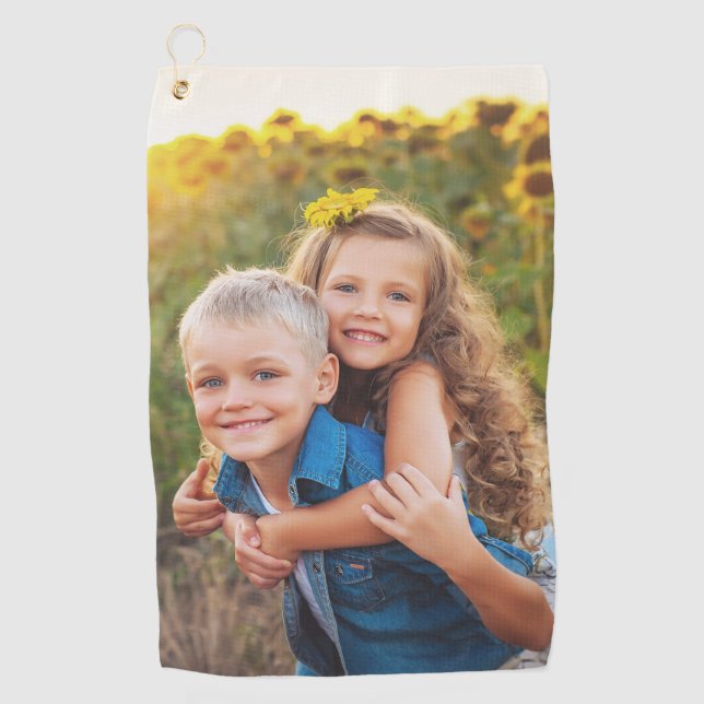 Create your Own Photo Golf Towel (Front)