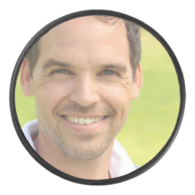 Create your own photo hockey puck (Front)