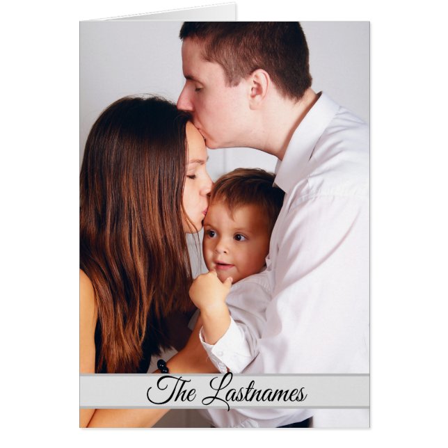 Create Your Own Photo Image Greeting Card (Front)