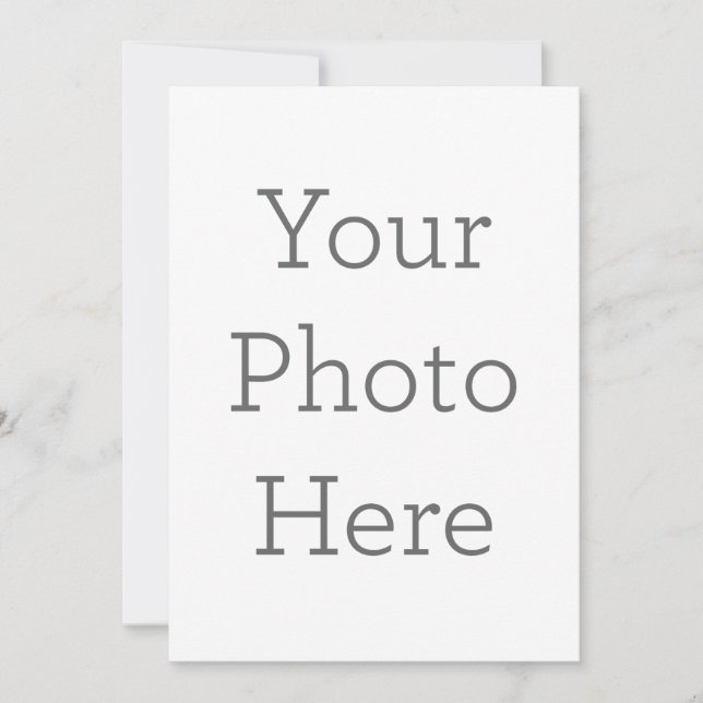 Flat Invitation, Size: 12.7 cm x 17.8 cm, Paper: Signature Matte, Envelopes: White (Front)