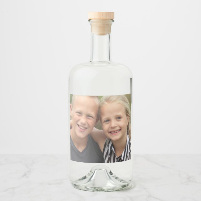Create your own photo liquor bottle label (Front)