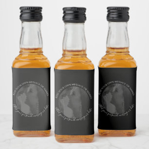 Create Your Own Photo Liquor Bottle Wedding Label 