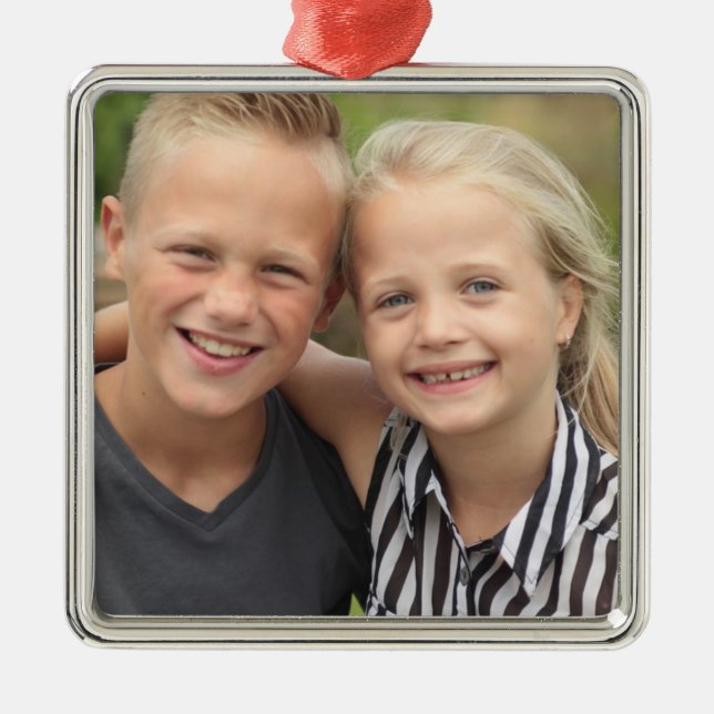 Create Your Own Photo Metal Ornament (Front)