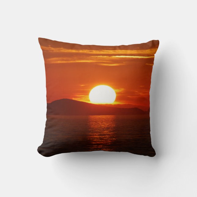 Create Your Own Photo Pillow -  Sunset Pillow (Front)