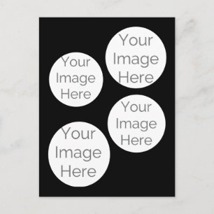 create your own photo postcard black