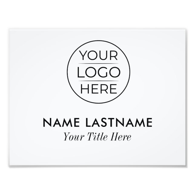 Create Your Own Photo Print (Front)