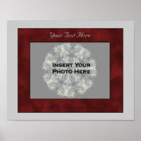 Create Your Own Photo Red Mottled Frame 