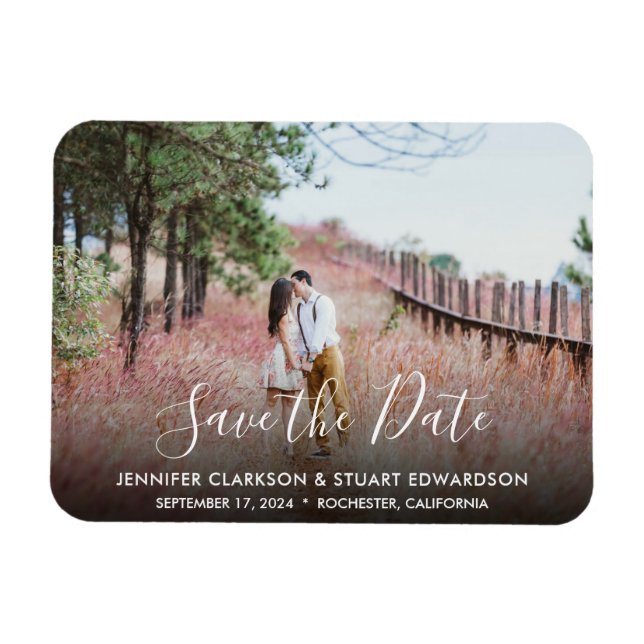 Create your own photo Save the date Magnet (Horizontal)