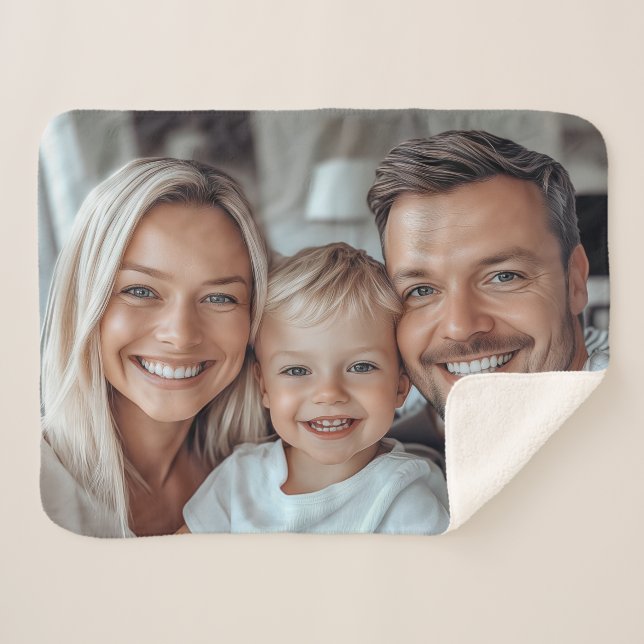 Create Your Own Photo Sherpa Blanket (Front (Horizontal))