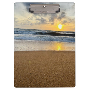 Create Your Own Photo Simple beach sunrise Clipboard