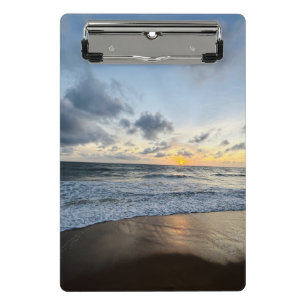 Create Your Own Photo Simple beach sunrise Mini Clipboard