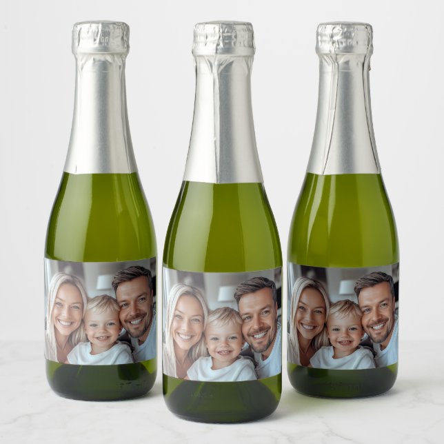 Create Your Own Photo Sparkling Wine Label (Bottles)