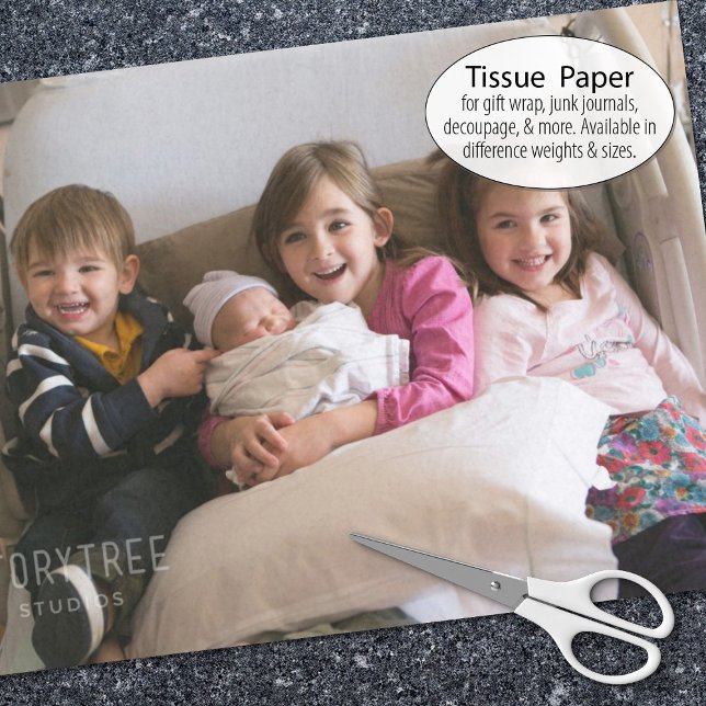 Create Your Own Photo Template Tissue Paper (Tissue paper for gift wrap and decoupage)