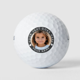 Create Your Own Photo Text and Name  Golf Balls