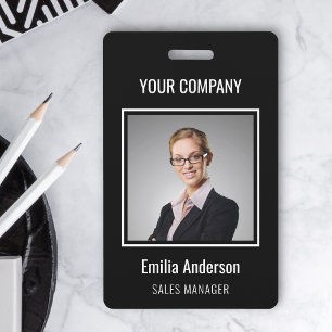 Create Your Own Photo & Text badge ID Badge