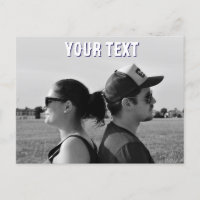 create your own photo text Postcard