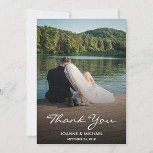 Create your own photo Thank you Wedding Card