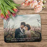 Create your own photo Thank you wedding Magnet<br><div class="desc">Create your own elegant photo,  Thank you,  wedding Magnet.
Elegant wedding favour for your wedding guests.
Add your photo,  names and date to personalise.</div>