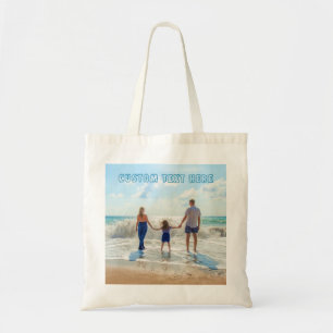 Create Your Own Photo Tote Bag with Custom Text