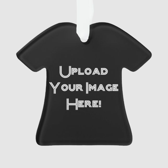 Create-Your-Own Photo Upload Ceramic Ornament (Front)