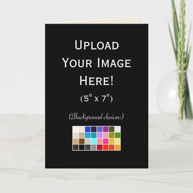 Create-Your-Own Photo Upload Greeting Card (Front)