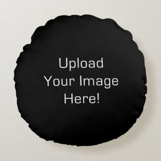 Create-Your-Own Photo Upload Round Pillow