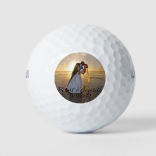 Create Your Own Photo Wedding Party Favor Golf Balls