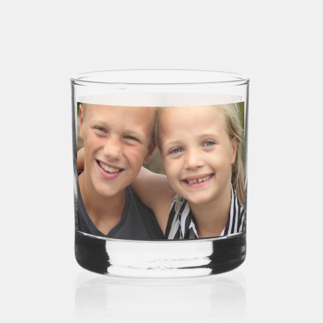 Create Your Own Photo Whiskey Glass (Back)