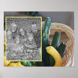 Create Your Own Photo Zucchini Squash Vegetable Poster