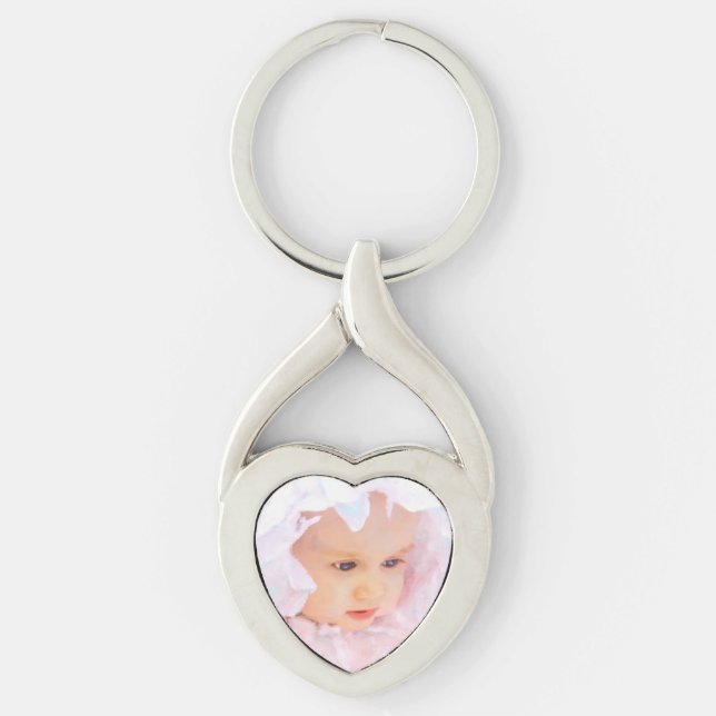 Create your own photograph or artwork Keyring (Front)