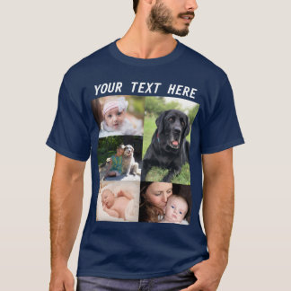 Create your own picture Collage Photo Family T-Shirt