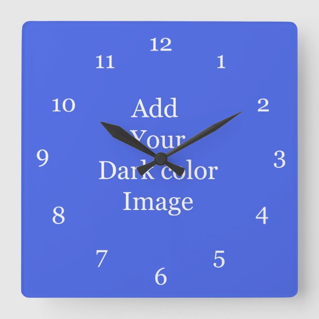 Create your own picture wall clock. square wall clock (Front)