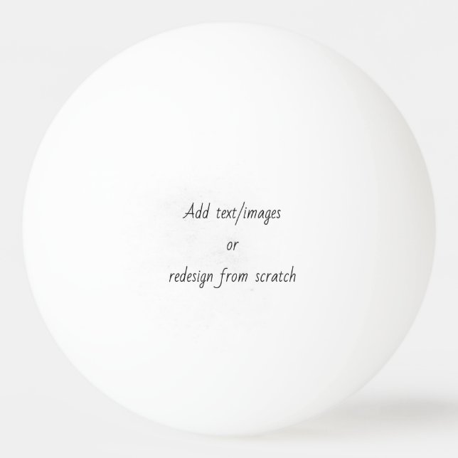 Create Your Own Ping Pong Ball (Front)