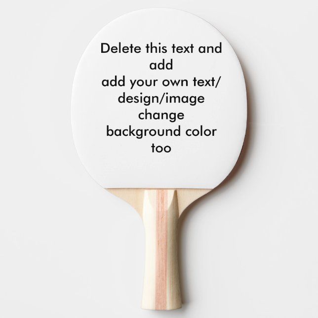 Create Your Own Ping Pong Paddle (Front)